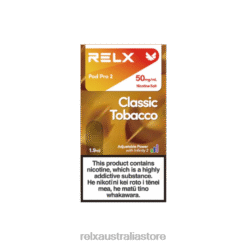 Classic Tobacco RELX Pod Pro 2 - 3 Pods VB868110 | RELX Australia
