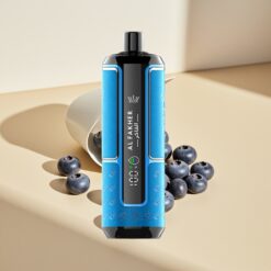 Al Fakher Crown Bar 15K Hypermax Blueberry Gum Disposable Vape
