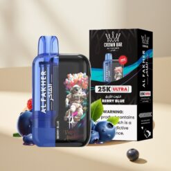 Al Fakher Crown Bar Ultra 25K Berry Blue Disposable