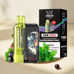 Al Fakher Crown Bar Ultra 25K Blackcurrant Mint Disposable