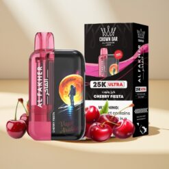 Al Fakher Crown Bar Ultra 25K Cherry Fiesta Disposable