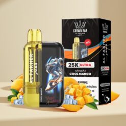 Al Fakher Crown Bar Ultra 25K Cool Mango Disposable