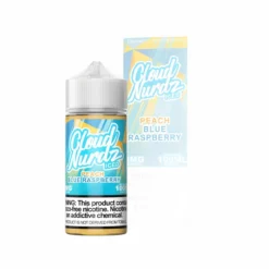 Peach Blue Razz Iced – Cloud Nurdz 100mL Smooth TFN Eliquid